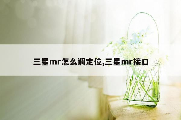 三星mr怎么调定位,三星mr接口