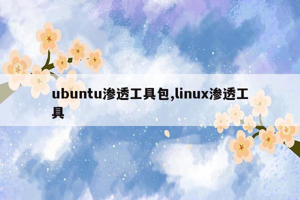 ubuntu渗透工具包,linux渗透工具