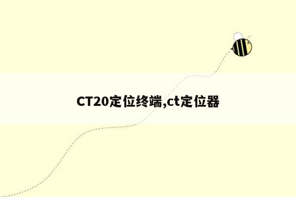 CT20定位终端,ct定位器