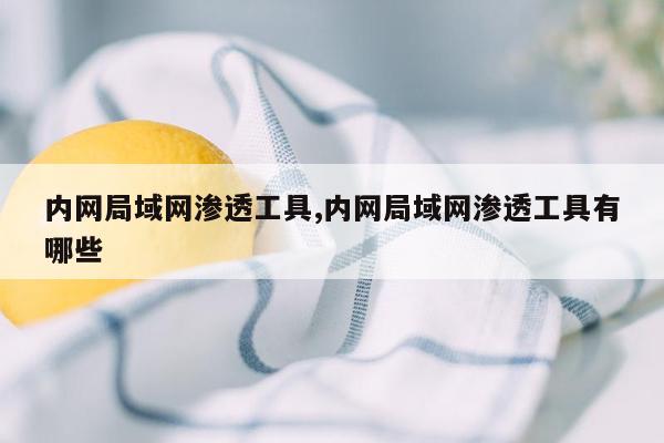 内网局域网渗透工具,内网局域网渗透工具有哪些