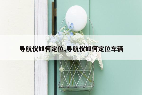 导航仪如何定位,导航仪如何定位车辆