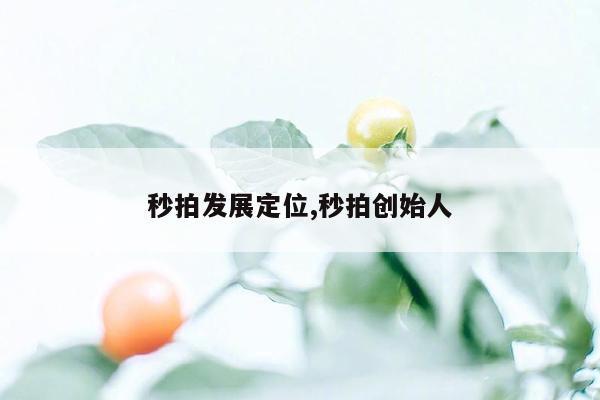 秒拍发展定位,秒拍创始人